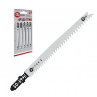 Полотно пильное для лобзика рабочая длина 90 мм, расстояние между зубьями 4 мм для работы по дереву INTERTOOL SD-5995