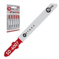 Полотно пильное для лобзика рабочая длина 50 мм, шаг зуба 1,2 мм для работы c тонким металлом INTERTOOL SD-6007 Полотно пильное для лобзика рабочая длина 50 мм, шаг зуба 1,2 мм для работы c тонким металлом INTERTOOL SD-6007