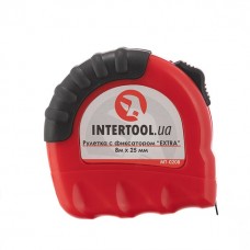 Рулетка с металлическим полотном 8 м x 25 мм "EXTRA" INTERTOOL MT-0208