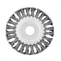 Щетка кольцевая 115x22,2 мм (пучки витой проволоки) INTERTOOL BT-7115
