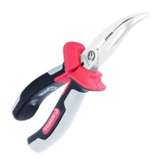 Щипцы удлиненные изогнутые 160 мм CrV с изолированными рукоятками INTERTOOL NT-0223 Щипцы удлиненные изогнутые 160 мм CrV с изолированными рукоятками INTERTOOL NT-0223