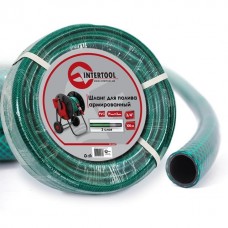 Шланг для полива 3-х слойный 3/4", 100 м, армированный PVC INTERTOOL GE-4047