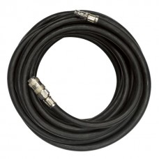 Шланг резиновый воздушный армированный 20 атм, 10x17 мм, 10 м с быстроразъемными соединениями INTERTOOL PT-1734