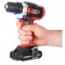 Дрель-шуруповерт аккумуляторная Li-Ion 18 В, 25 Nm, 0-400/0-1500 об/мин, 2x1.3 Ач, быстрая зарядка 1 ч INTERTOOL WT-0314