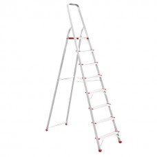 Стремянка алюминиевая 8 ступеней, высота до платформы 1720 мм INTERTOOL LT-1008