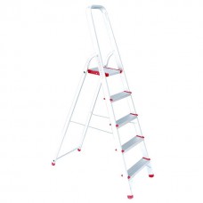 Стремянка алюминиевая 5 ступеней, высота до платформы 1065 мм INTERTOOL LT-1005