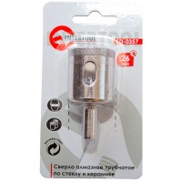 Сверло алмазное трубчатое по стеклу и керамике 26 мм INTERTOOL SD-0357