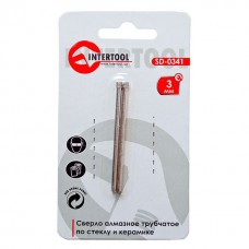 Сверло алмазное трубчатое по стеклу и керамике 3 мм INTERTOOL SD-0341