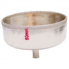 Сверло алмазное трубчатое по стеклу и керамике 80 мм INTERTOOL SD-0376