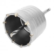 Комплект: сверло корончатое по бетону 75 мм+Переходник SDS Plus 100мм INTERTOOL SD-7075