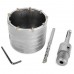 Комплект: сверло корончатое по бетону 75 мм+Переходник SDS Plus 100мм INTERTOOL SD-7075