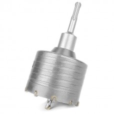 Комплект: сверло корончатое по бетону 80 мм+Переходник SDS Plus 100мм INTERTOOL SD-7080