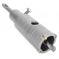 Комплект: сверло корончатое по бетону 36 мм+Переходник SDS Plus 100мм INTERTOOL SD-7036