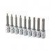 Набор бит TORX 1/2" T20-T60, 100мм, S2, STORM INTERTOOL ET-8401