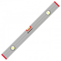 Уровень строительный 600мм 3 глазка, сечение 23*58 мм INTERTOOL MT-1142