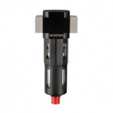 Фильтр для очистки воздуха 1/2", 5мкм, 1900 л/мин, металл, профессиональный INTERTOOL PT-1415