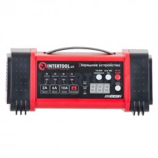 Зарядное устройство 12/24В, 2/6/10А, 2/6A, 230В, дисплей INTERTOOL AT-3019