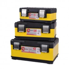 Комплект ящиков для инструментов с металлическими замками, 3 шт INTERTOOL BX-2003